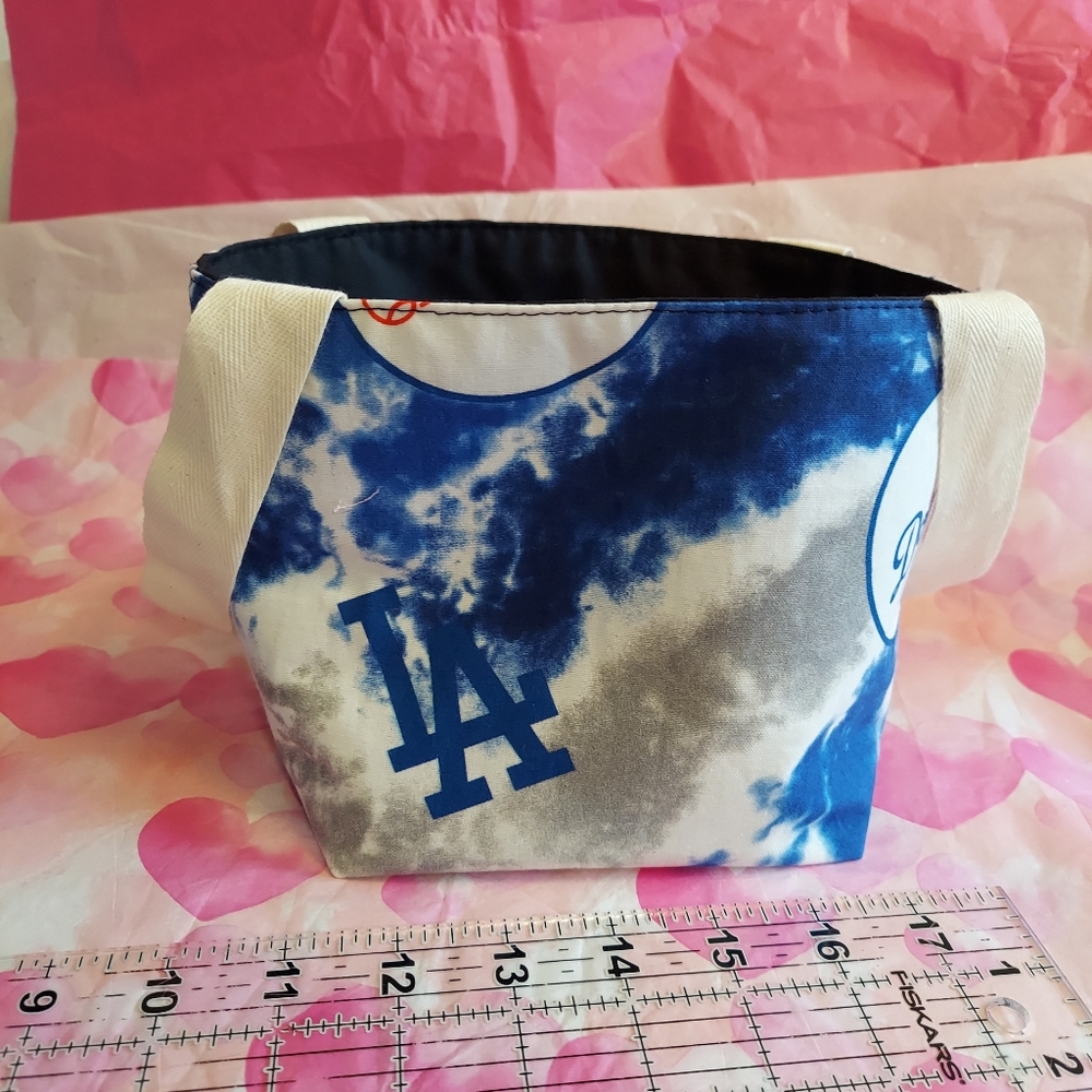 Dodgers tie dye basket / bag